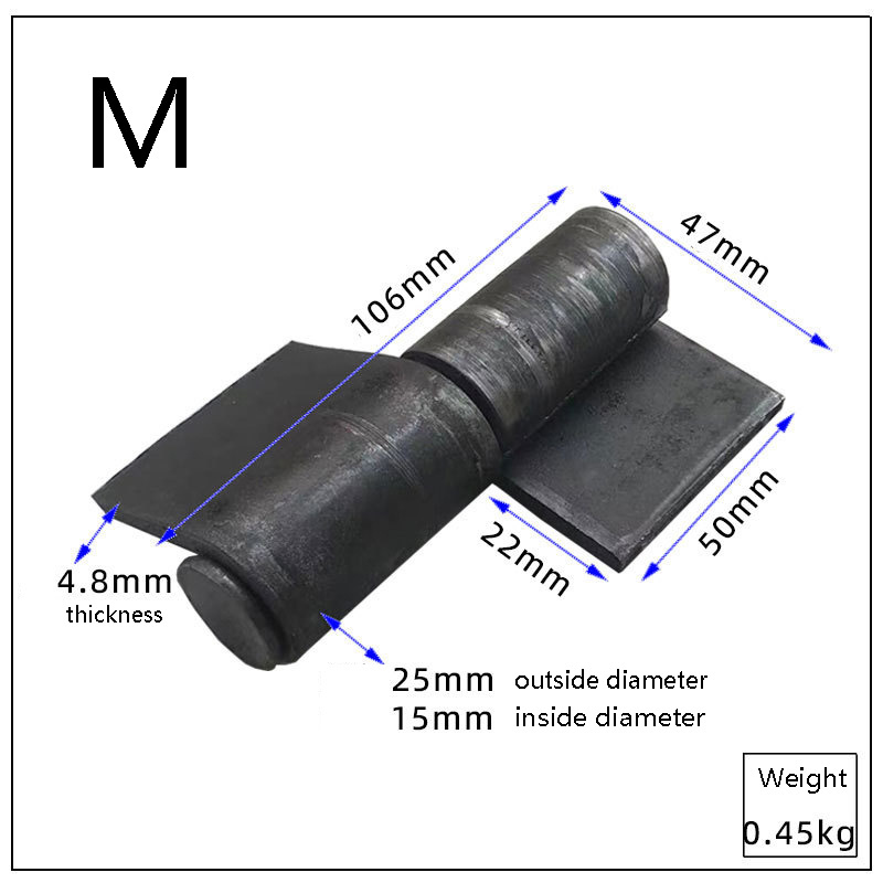 Heavy Butt Hinge Welding Door Hinge Round Folding Hinge Of Iron Gate