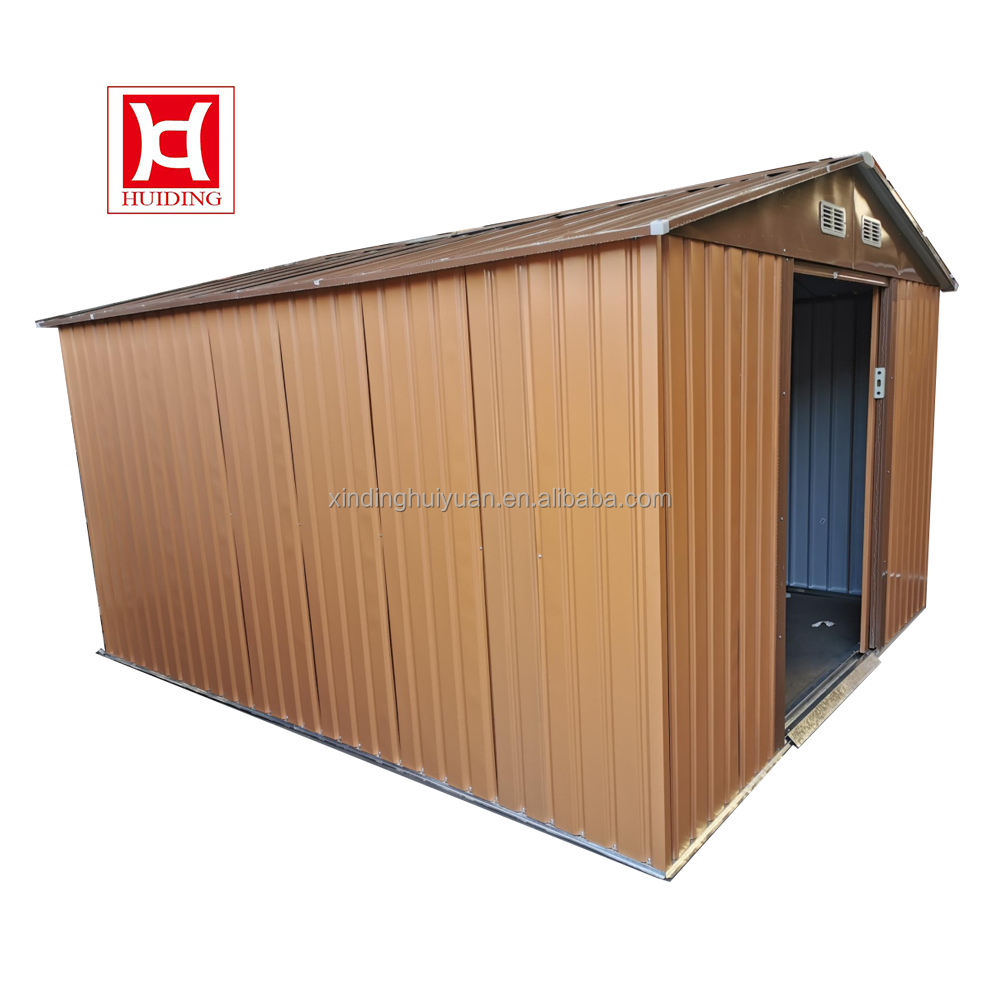 Chinese Waterproof Garden Buildings Manufacturer Outdoor Motorcycle Shed Storage Tool Sheds Metal 6X9 Ft