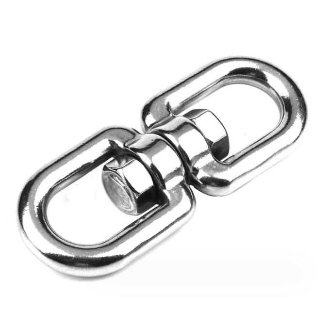 Huiding 304 Stainless Steel Double Eye To Eye Swivel Shackle M4