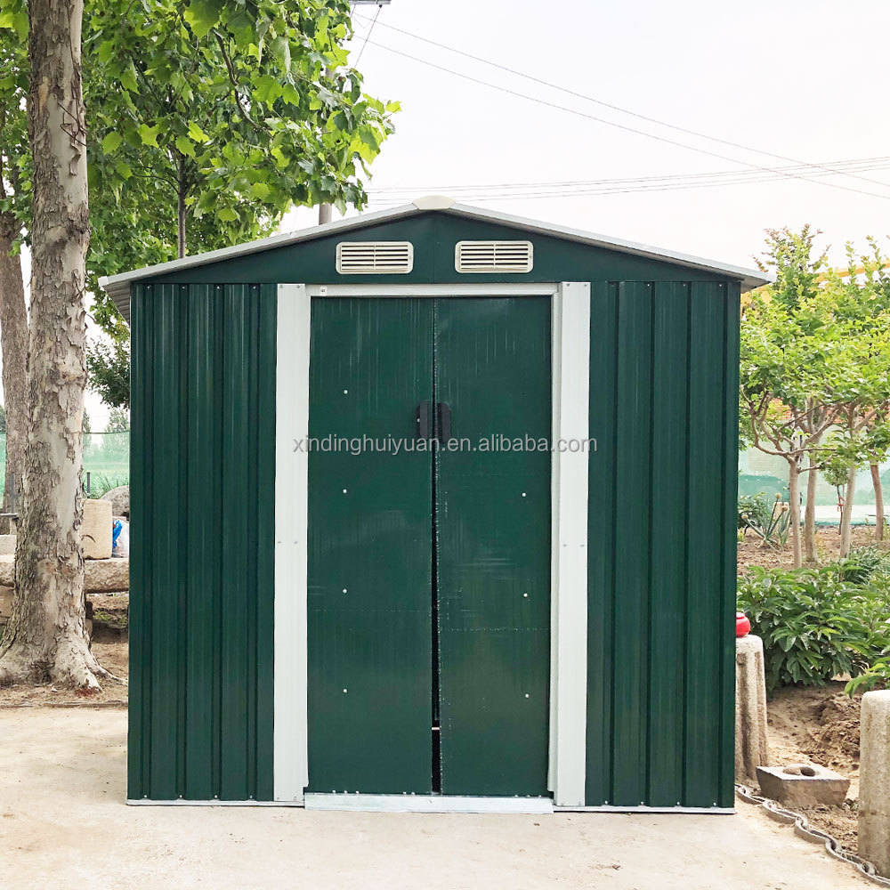 Huiding Custom Wholesale B2B Light Weight 6x6 Feet Metal Steel Garden Sheds