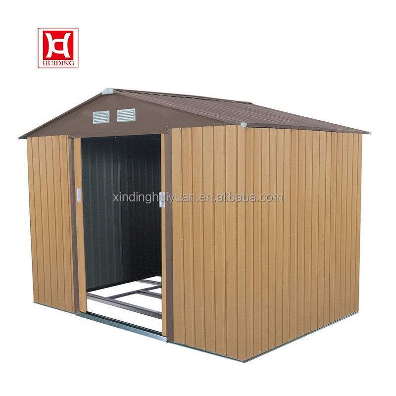 Huiding Custom Garden Metal Apex Storage Shed Outdoor House  8x10