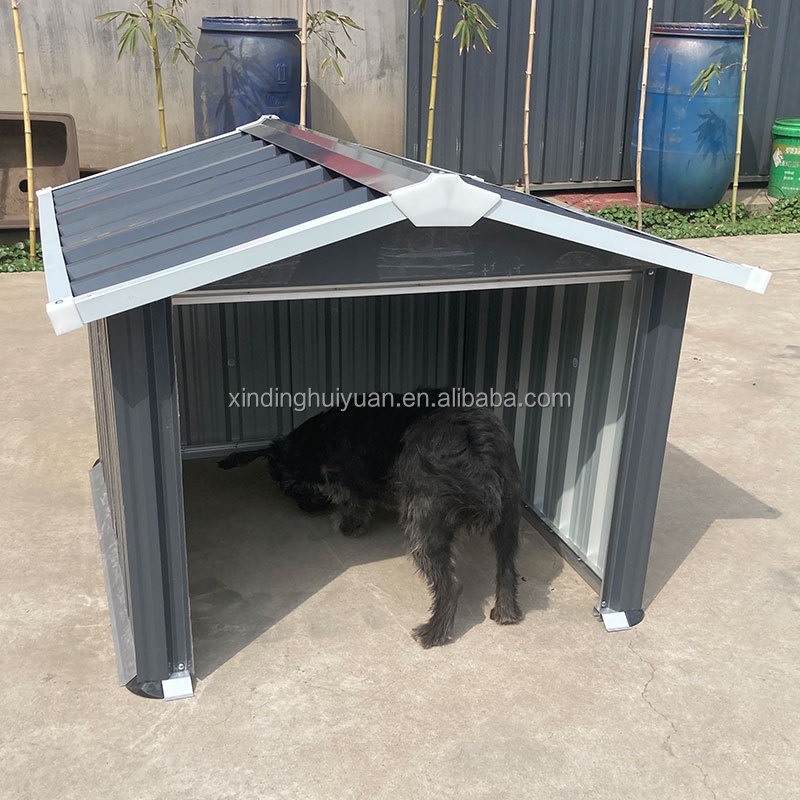 Huiding Small Metal Garden Storage Shed Dog Kennel Outdoor For Sale