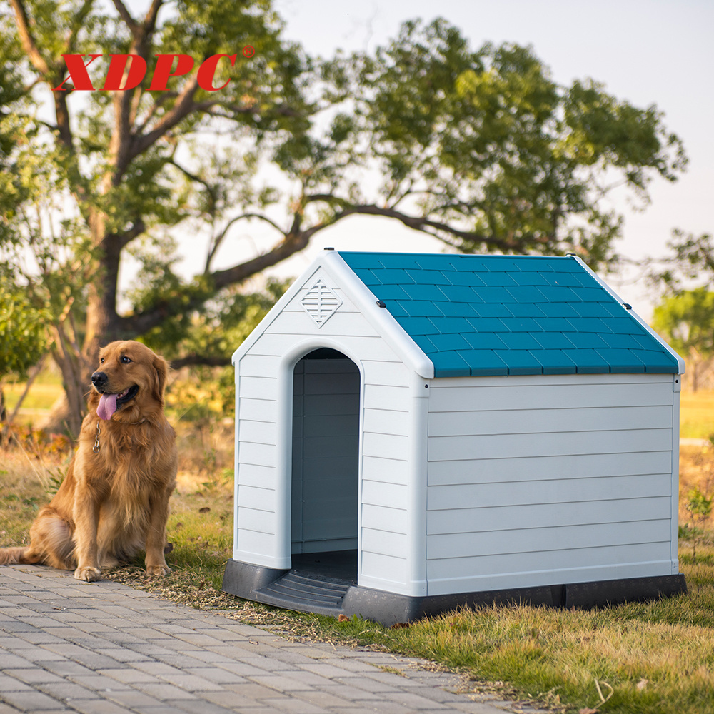 Eco-friendly foldable plastic large dog house kennel outdoor dog kennel