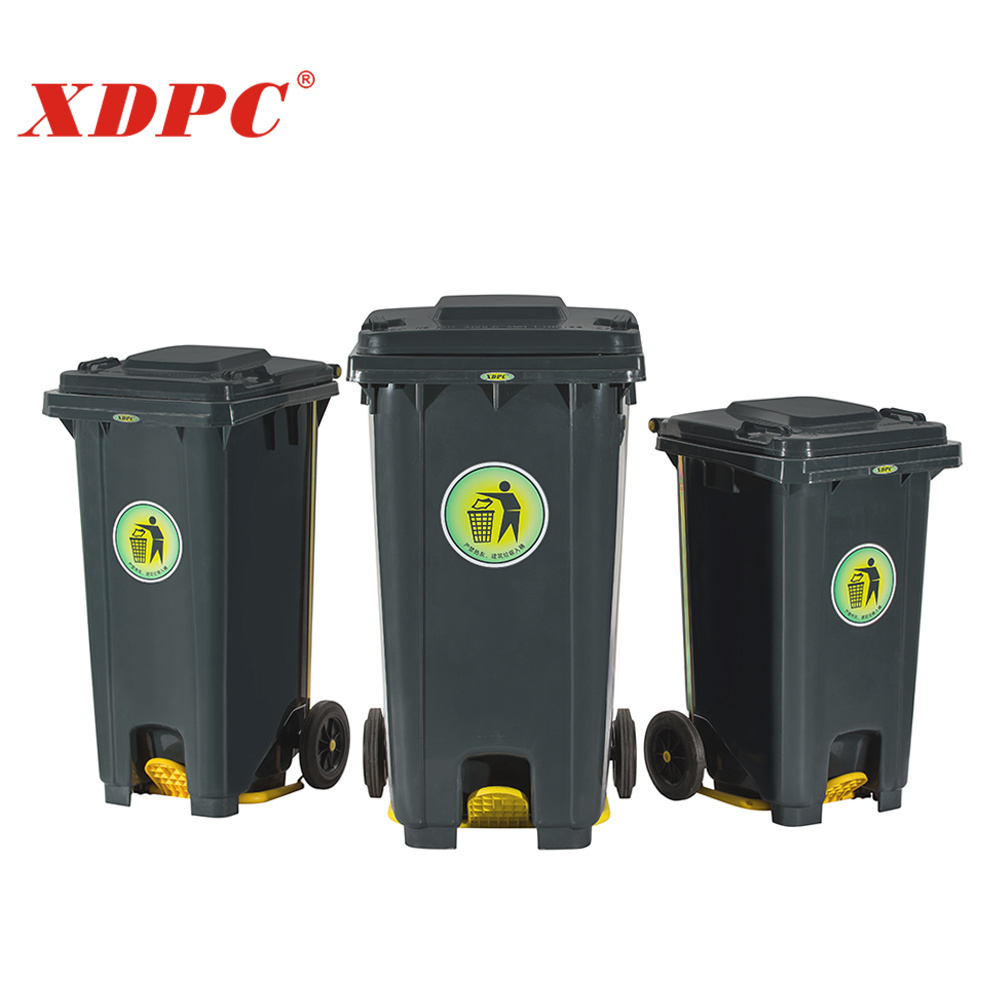 Mobile 120 litre storage cover wheelie bin wheel