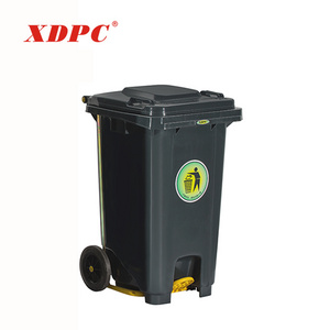 Mobile 120 litre storage cover wheelie bin wheel