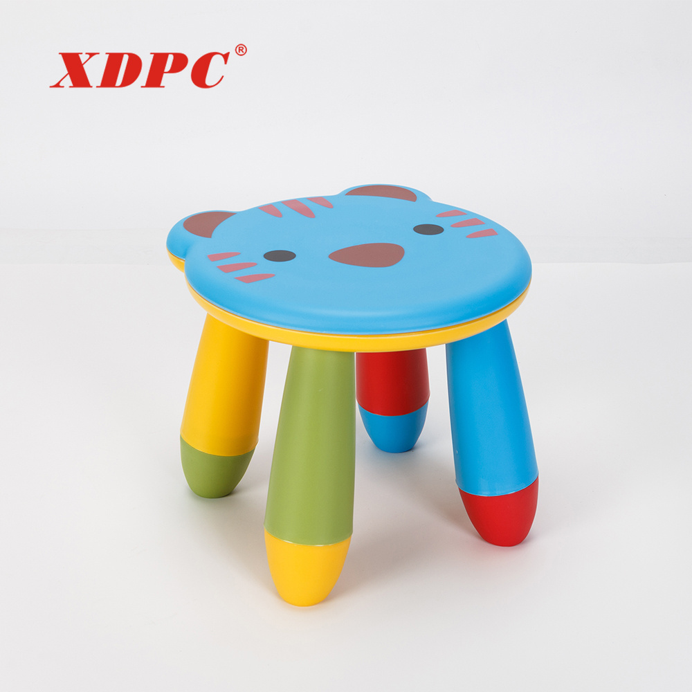 Custom nursery furniture outdoor children garden cartoon plastic stool