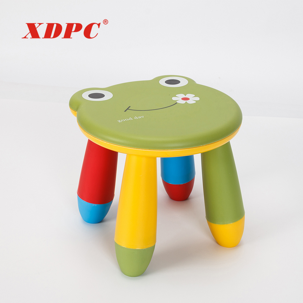 Custom nursery furniture outdoor children garden cartoon plastic stool