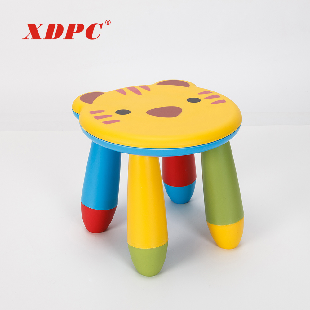 Custom nursery furniture outdoor children garden cartoon plastic stool