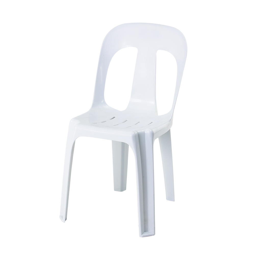 cheap french monoblock white plastic stacking used bistro chair