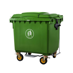 1100l plastic dust bin garbage bins waste container trolley