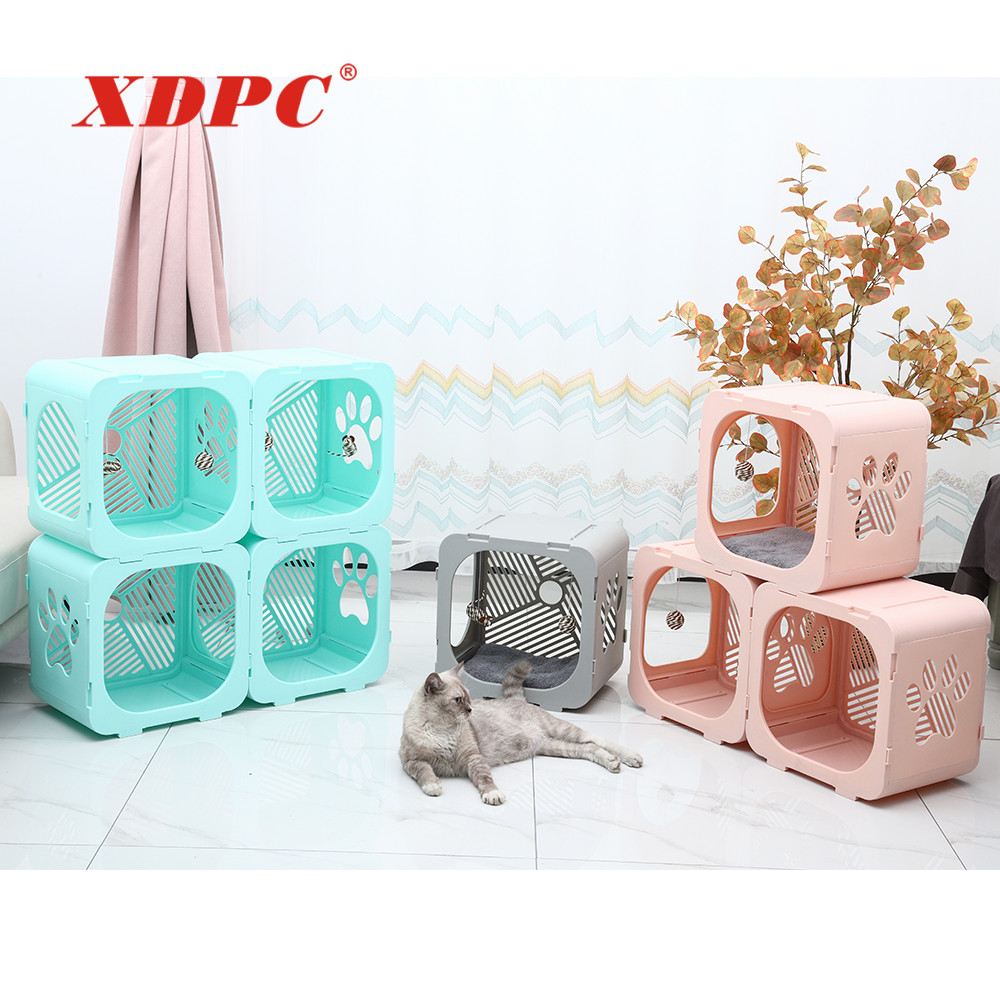 XDPC Multi-functional kennel cat bed folding cat house for pet toy