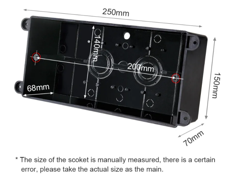 EU Pop Up Outlets with USB A  Ports Recessed Hidden Countertop Outlet Connectivity Box Conference Table Power Hub Power Strip