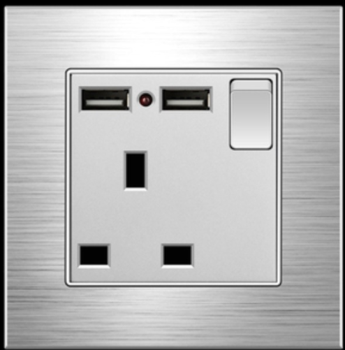 UK sockets and switches electric switch board wall  with usb socket  plug2 3 4 gang and light switches