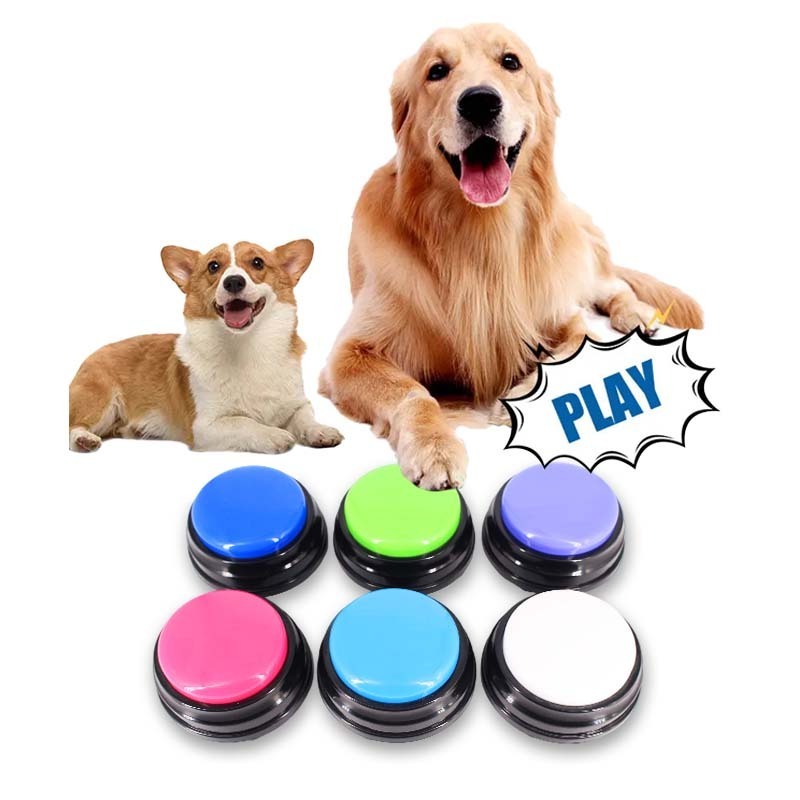 Wholesale Customization Dog Buttons Training Pet Communication Buzzer Voice Recordable Dog Button