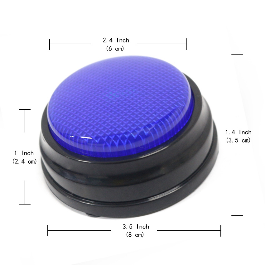 Funny gift ABS plastic custom talking voice record push buttons