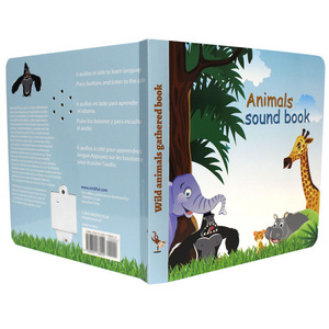 Spanish record-able book fancy sound board book animal voice sound book