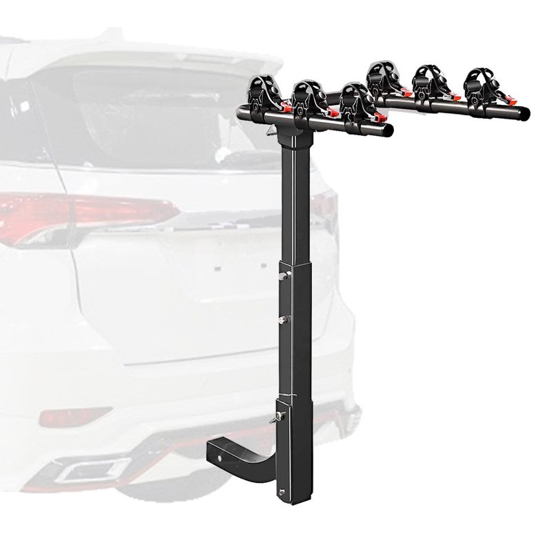 Universal Camping Trunk 3 4 Bike Steel Rear Tow Hitch Mounted Car Bike Bicycle Rack Carrier for Suv Vehicle