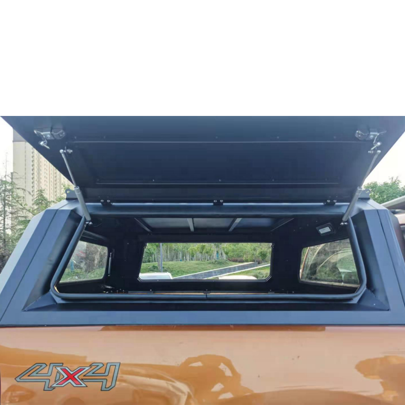 Custom 4x4 Rainproof 8FT Steel Hardtop Pick Up Pickup Truck Bed Camper Topper for Tacoma Dodge Ram Gmc Isuzu Dmax Ford Ranger