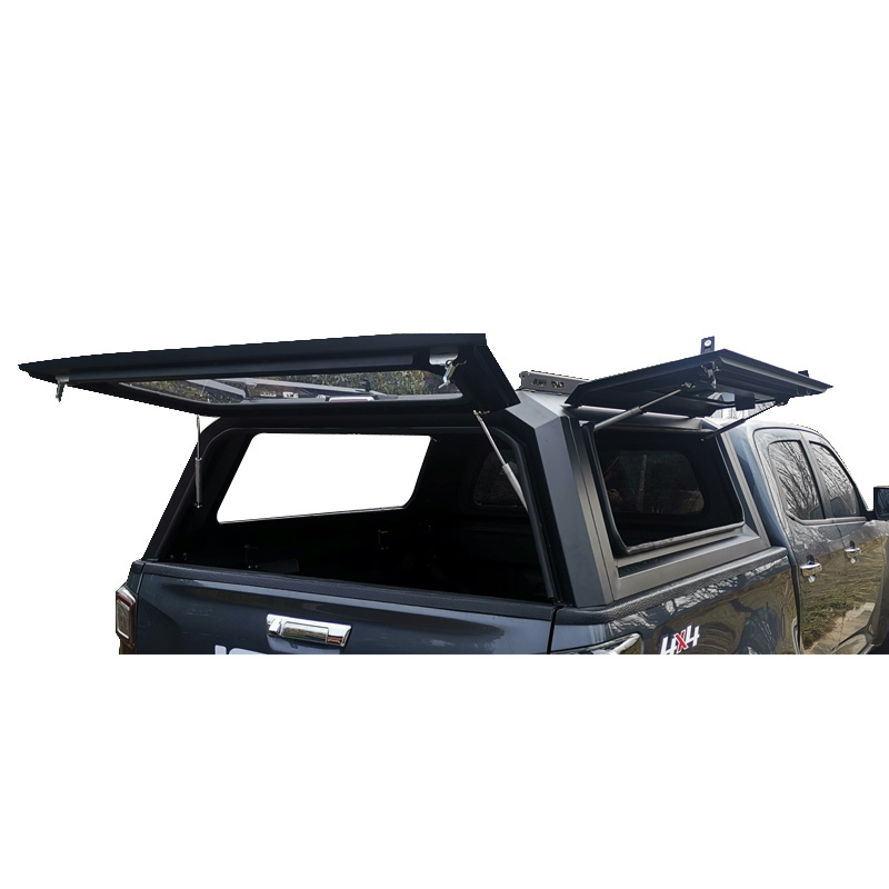 Dongsui Steel Hardtop Sliding Windows Universal High cover Pickup Truck Canopy for Ford Ranger Tundra Dodge Ram Great Wall