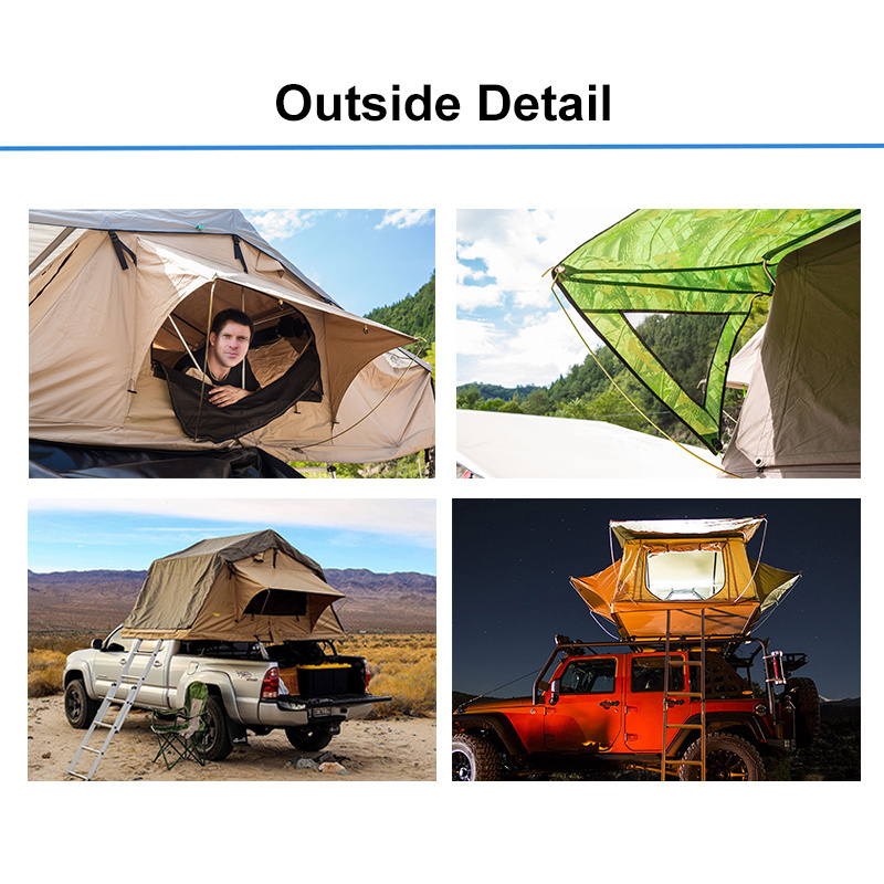 Universal Hot Sale High Quality Off-road Camping Car Soft Roof Top Tent for Jeep Ford Toyota Nissan Mitsubishi Dodge