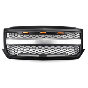 4X4 Accessories  Black Honeycomb Radiator Bumper Car Grille Front Grille For Chevrolet Silverado 1500 2016-2018