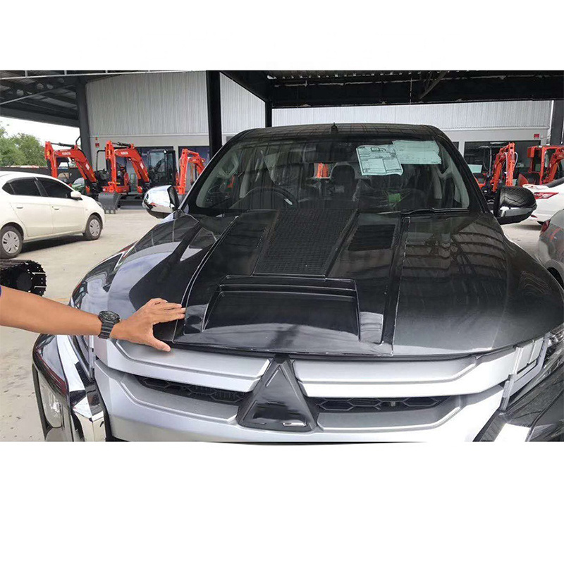 4x4 Car Front Air Vent Machine Cover Protective Cover Engine Hoods Bonnet Scoop Cover For Triton L200 2015-2021