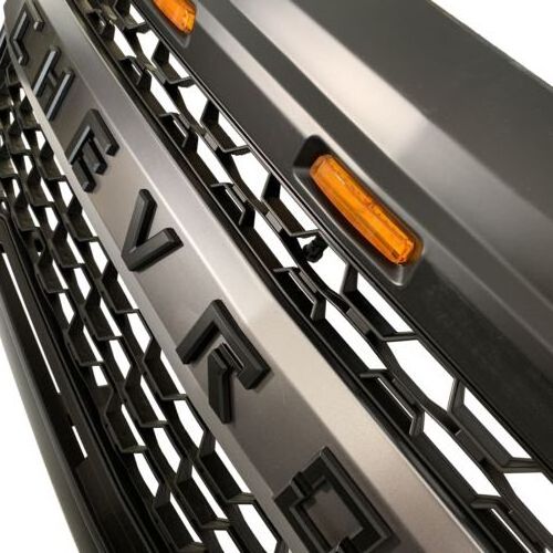 All Black Honeycomb Radiator Bumper Grille Front Grille For Chevrolet Silverado 1500 2016-2018