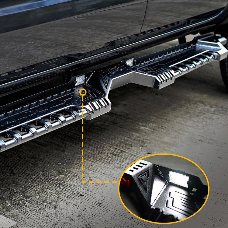 New 4x4 Pickup Truck Anti-rust Steel Side Step Running Board for Ford F150 F-150 Ranger Raptor 2015 Revo 2021