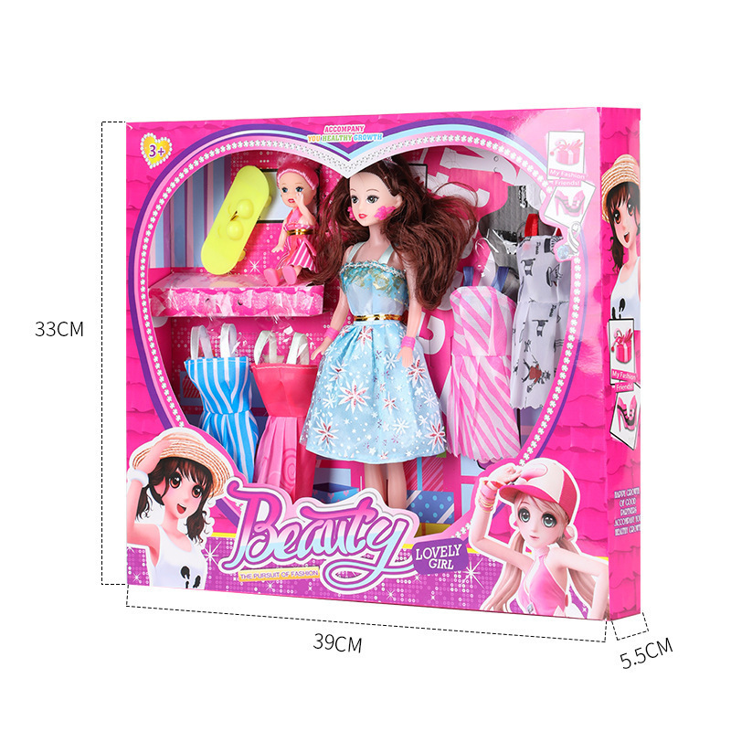 Custom Printing Fashion high quality packaging cardboard girl paper doll gift box