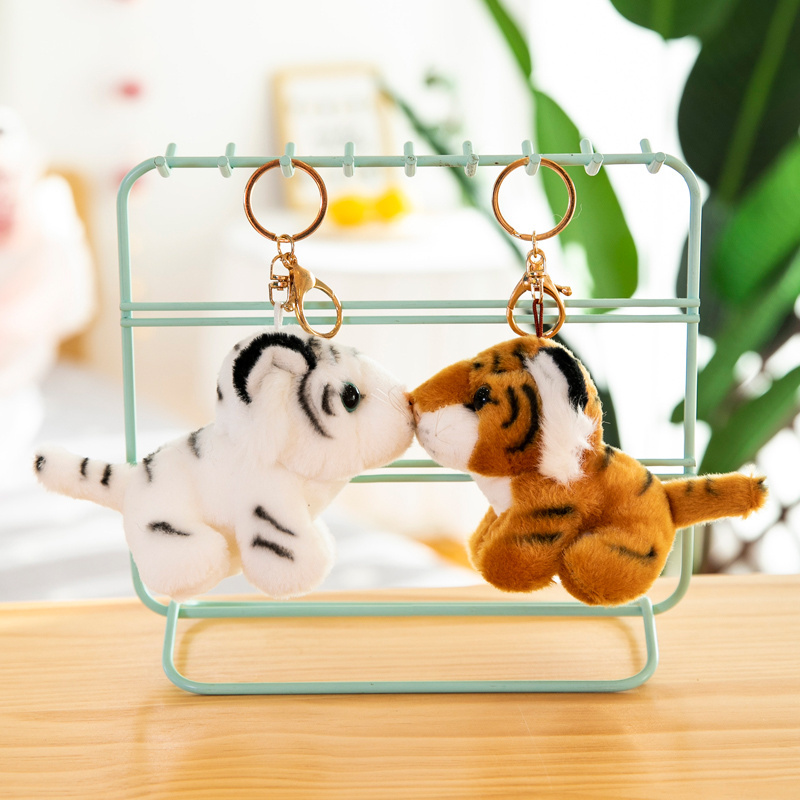 Stock Mini Cute Animal Key Chain Soft Plush Toy adorable Keychain Small Stuffed Animal Stuffed backpack Accessory