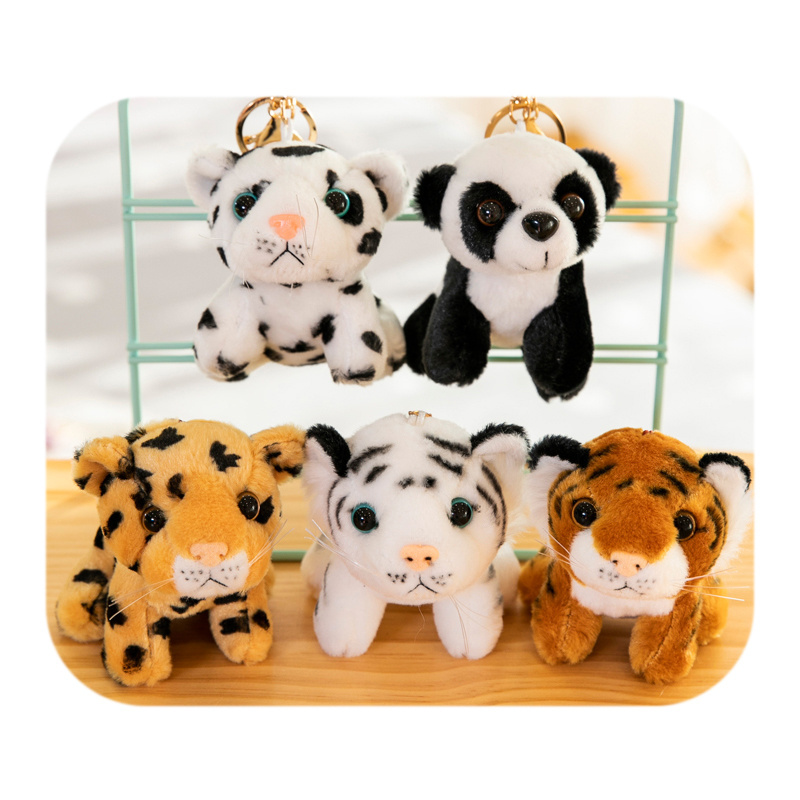 Stock Mini Cute Animal Key Chain Soft Plush Toy adorable Keychain Small Stuffed Animal Stuffed backpack Accessory