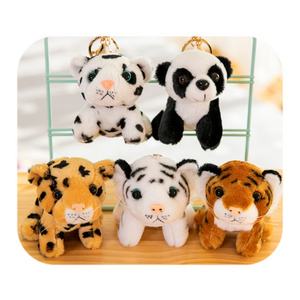 Stock Mini Cute Animal Key Chain Soft Plush Toy adorable Keychain Small Stuffed Animal Stuffed backpack Accessory