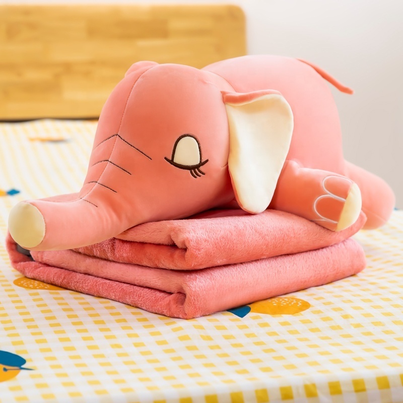 Factory Customization Soft  Dino Blanket Plush AC Blanket Summer Napping Blanket