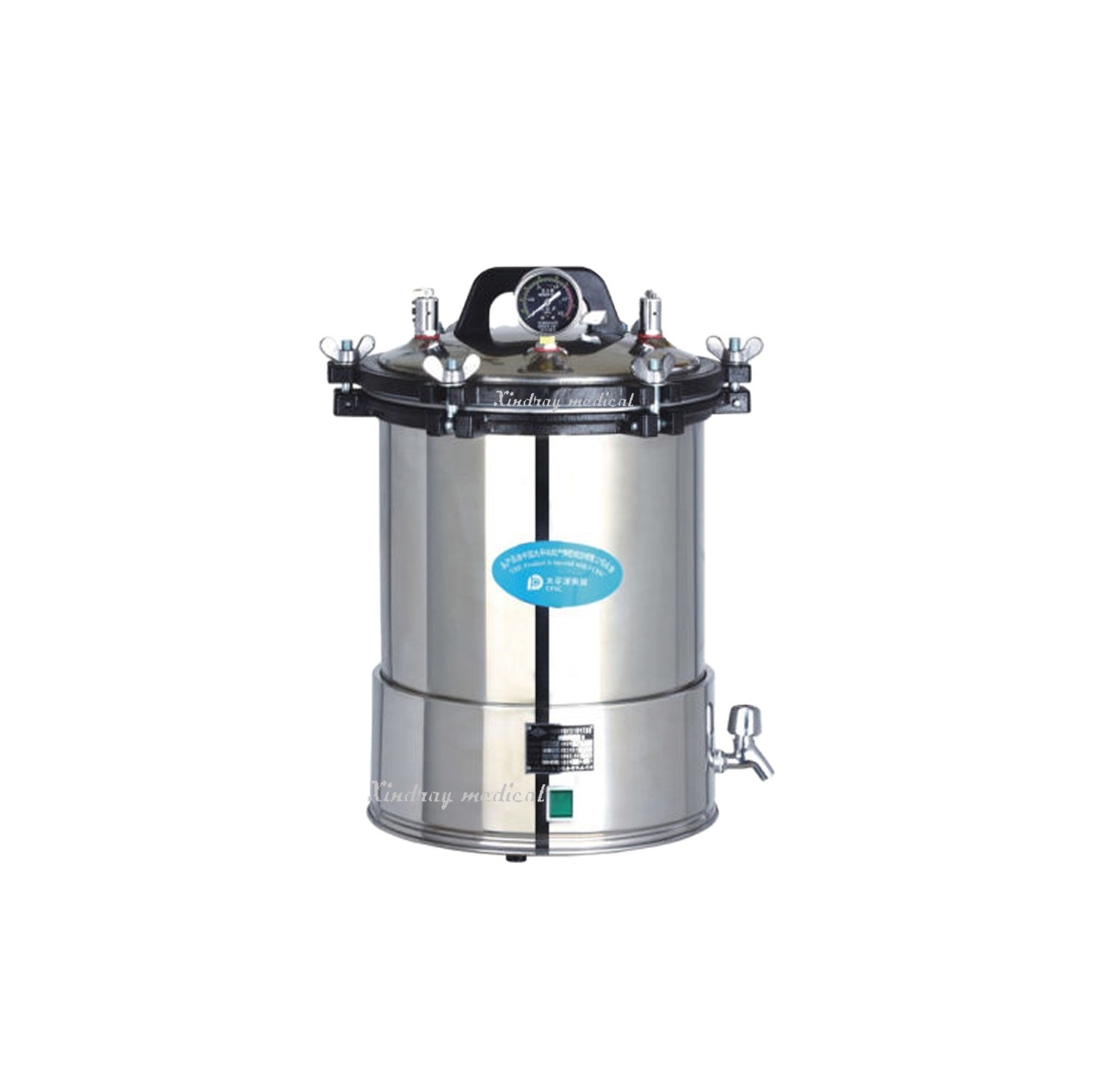 High pressure 35L 50L 75L 100L Automatic Vertical Pressure Steam Sterilizer Autoclave for Hospital