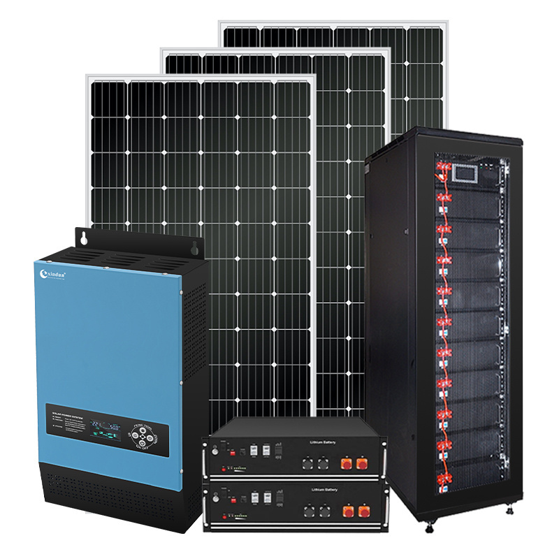 Kit Solare 6 Kw 4000w Hybrid Rv 400w Solar Panel Full Power Kit Complete De 2000w 1 Kw Price with Battery for 5kw House