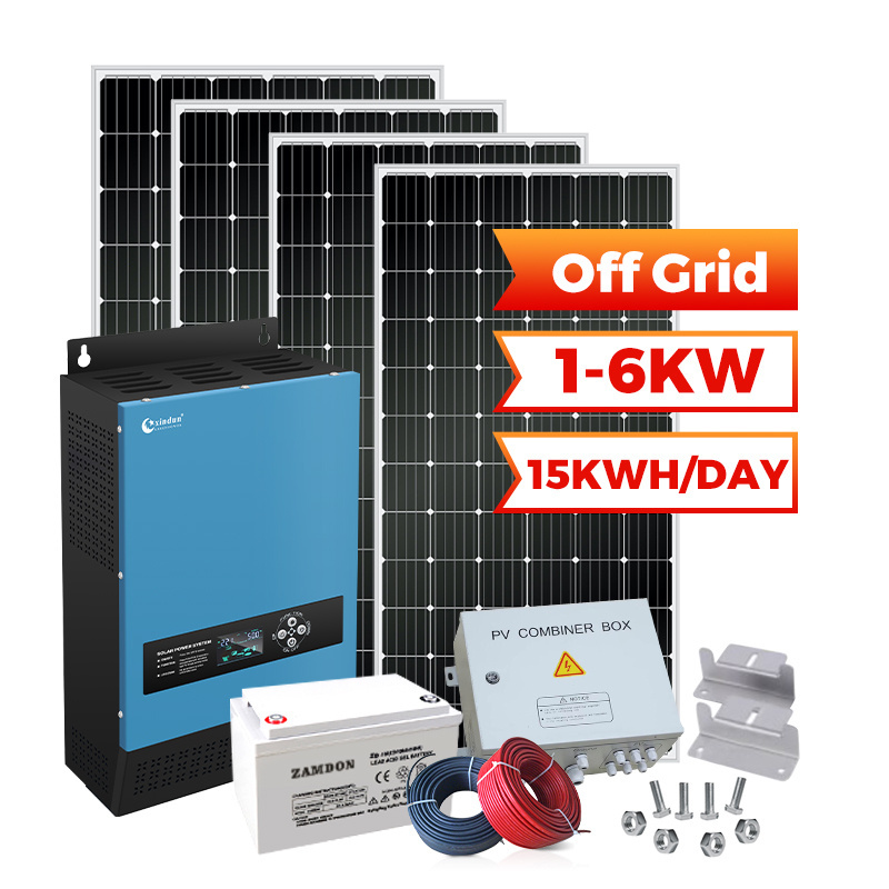 Kit Solare 6 Kw 4000w Hybrid Rv 400w Solar Panel Full Power Kit Complete De 2000w 1 Kw Price with Battery for 5kw House