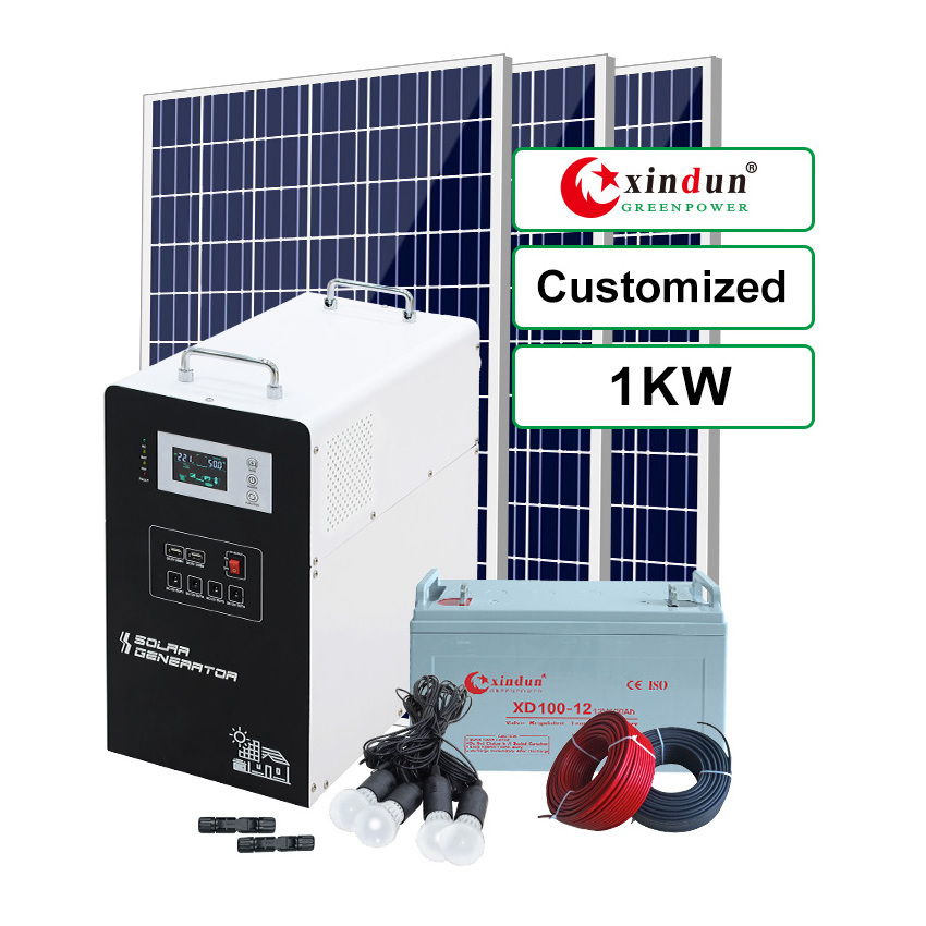 portable mini small house home emergency solar energy power lighting kit off grid solar system