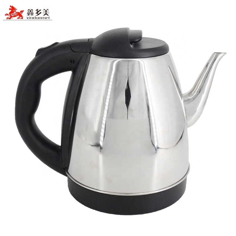 Factory Customized cordless water heater electric kettle 1.5 Liters Gooseneck teapot