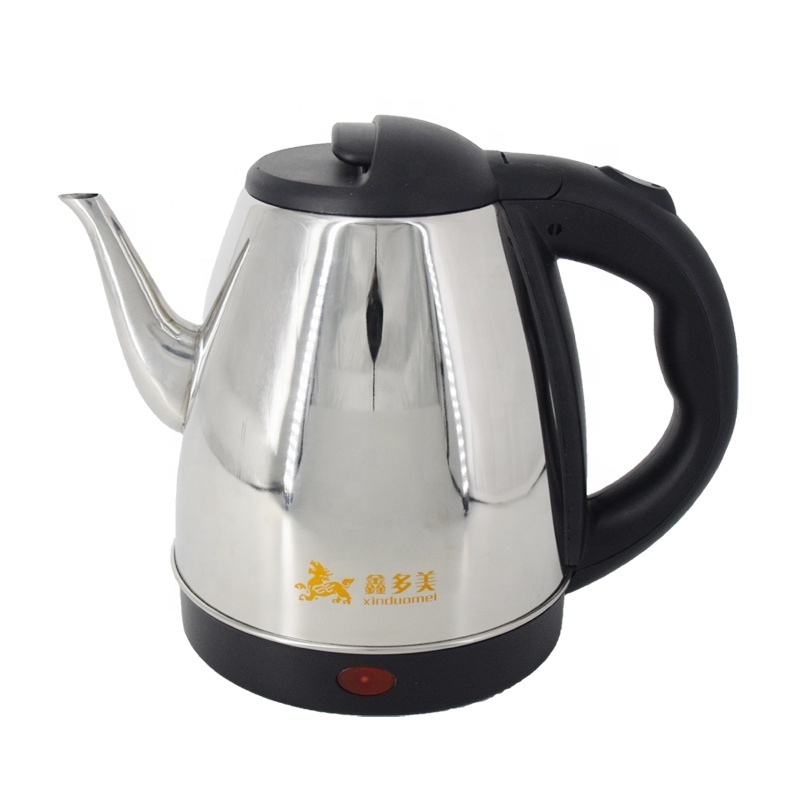 Factory Customized cordless water heater electric kettle 1.5 Liters Gooseneck teapot