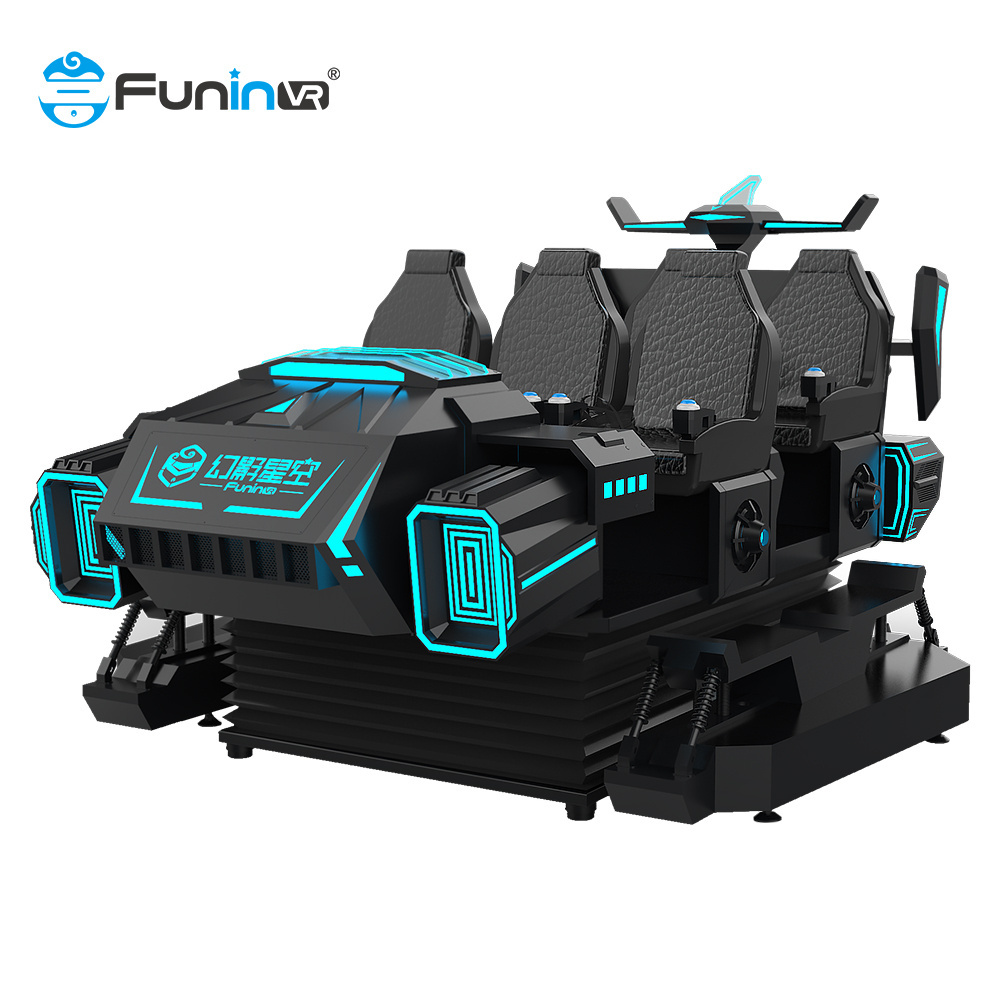 FuninVr Virtual Realiti Game 9D Vr Roller Coaster Game Machine Simulator In Amusement Park Vr 6 Seats Game Simulator