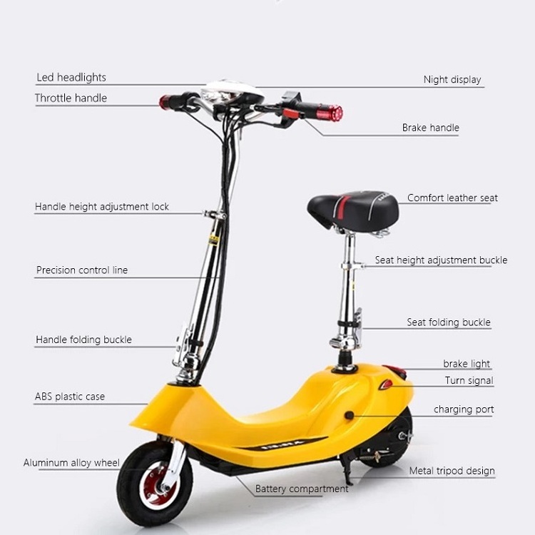 8 inch little dolphin folding electric scooter lady style