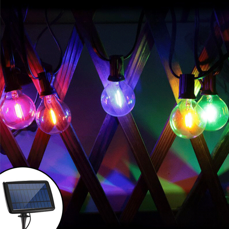 Outdoor Weather proof Flexible Led Light String Hanging Perfect Patio Christmas garden decoration solar string lights