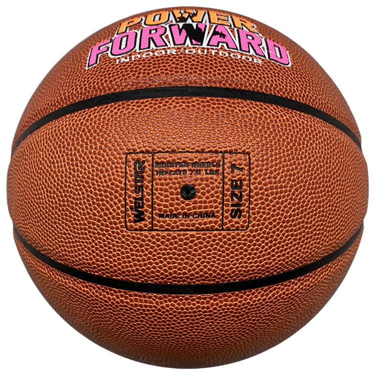 Wholesale basketball customized indoor basketball training PU laminated basketball