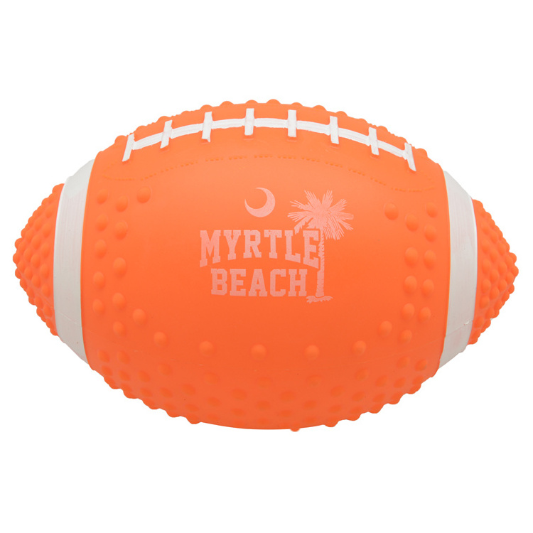 8.5'' Advertising Customized American Football PVC Vinyl Inflating beach ball with logo printing