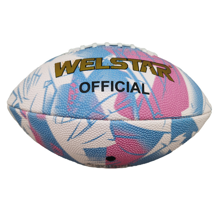 Wholesale Custom Colorful Printing PU Composite Leather American Football Ball