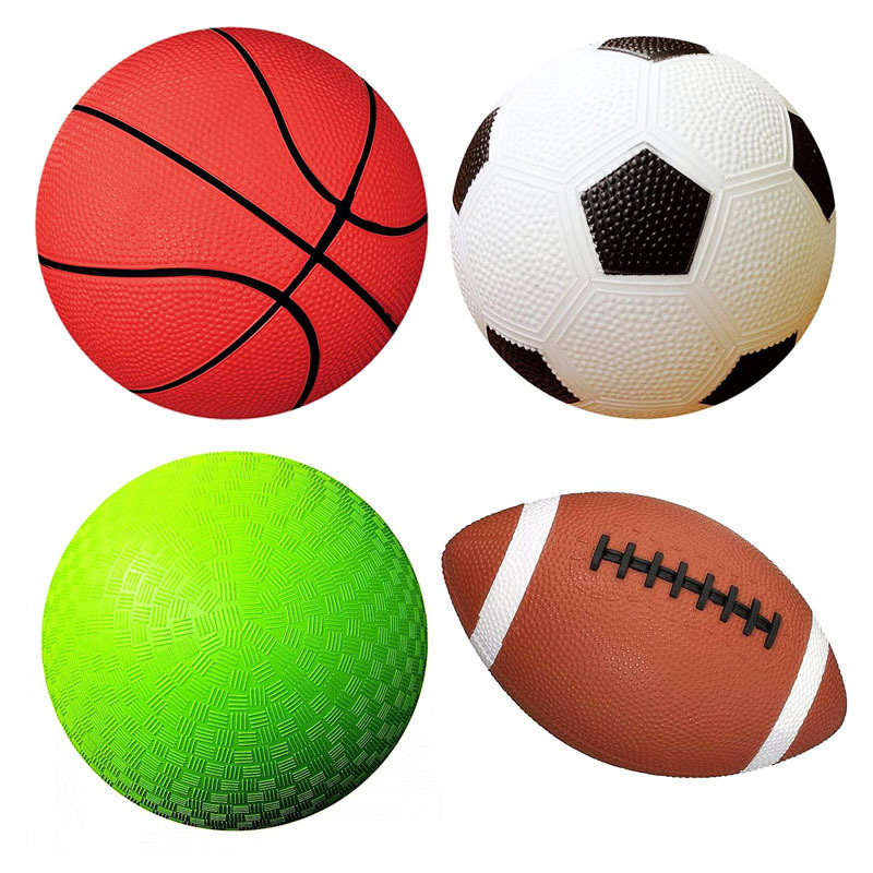 Cheap Price Inflated PVC Toy Sports Balls 1 Pump 1 Each of 5