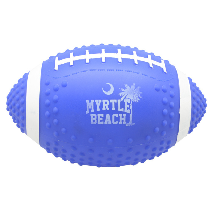 8.5'' Advertising Customized American Football PVC Vinyl Inflating beach ball with logo printing