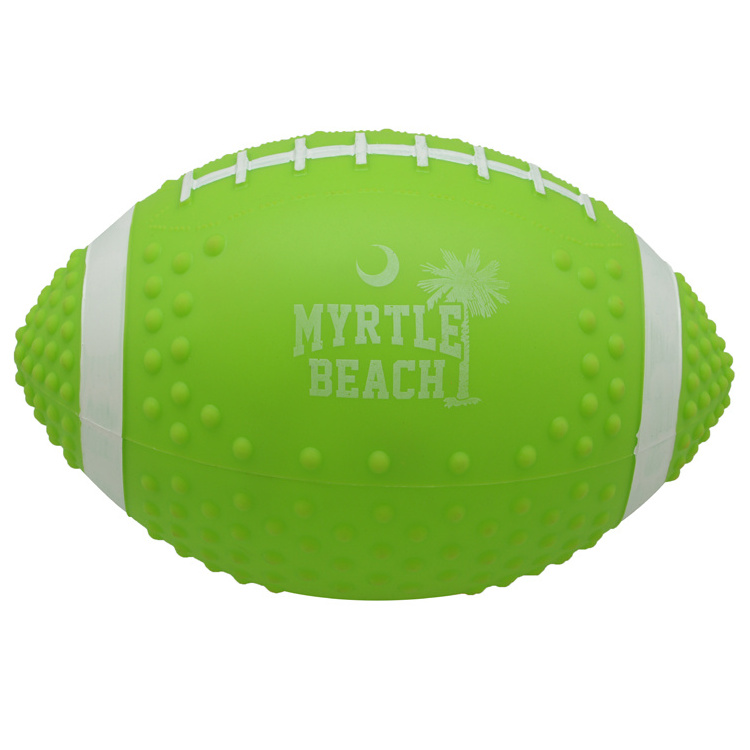 8.5'' Advertising Customized American Football PVC Vinyl Inflating beach ball with logo printing