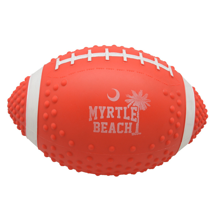 8.5'' Advertising Customized American Football PVC Vinyl Inflating beach ball with logo printing