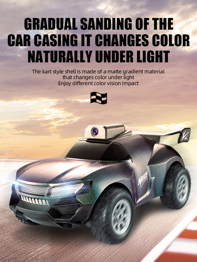 gradient color car shell gravity sensor fpv rc remote control car with camera